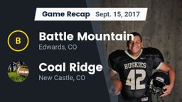 Recap: Battle Mountain  vs. Coal Ridge  2017