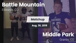 Matchup: Battle Mountain vs. Middle Park  2019