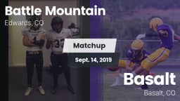 Matchup: Battle Mountain vs. Basalt  2019