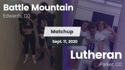 Matchup: Battle Mountain vs. Lutheran  2020