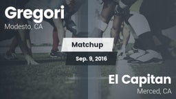 Matchup: Gregori  vs. El Capitan  2016