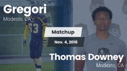 Matchup: Gregori  vs. Thomas Downey  2016