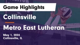 Collinsville  vs Metro East Lutheran Game Highlights - May 1, 2024