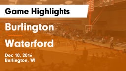 Burlington  vs Waterford  Game Highlights - Dec 10, 2016
