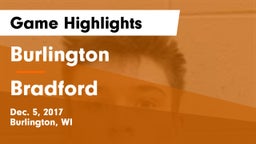 Burlington  vs Bradford  Game Highlights - Dec. 5, 2017