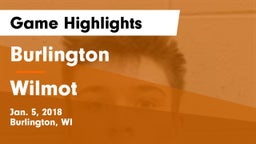 Burlington  vs Wilmot  Game Highlights - Jan. 5, 2018