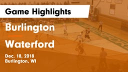 Burlington  vs Waterford  Game Highlights - Dec. 18, 2018