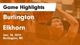 Burlington  vs Elkhorn  Game Highlights - Jan. 18, 2019
