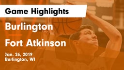 Burlington  vs Fort Atkinson  Game Highlights - Jan. 26, 2019