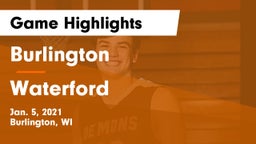Burlington  vs Waterford  Game Highlights - Jan. 5, 2021