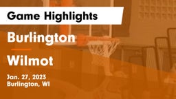 Burlington  vs Wilmot  Game Highlights - Jan. 27, 2023