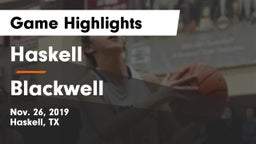 Haskell  vs Blackwell  Game Highlights - Nov. 26, 2019