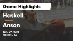 Haskell  vs Anson  Game Highlights - Jan. 29, 2021