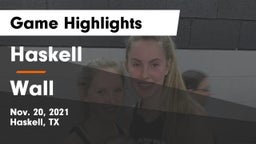 Haskell  vs Wall  Game Highlights - Nov. 20, 2021