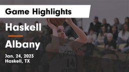 Haskell  vs Albany  Game Highlights - Jan. 24, 2023
