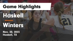 Haskell  vs Winters  Game Highlights - Nov. 30, 2023