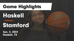 Haskell  vs Stamford  Game Highlights - Jan. 2, 2024
