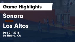 Sonora  vs Los Altos Game Highlights - Dec 01, 2016