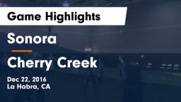 Sonora  vs Cherry Creek  Game Highlights - Dec 22, 2016