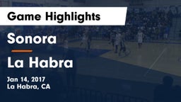 Sonora  vs La Habra  Game Highlights - Jan 14, 2017