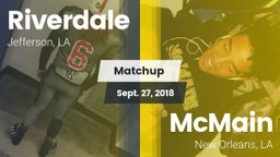 Matchup: Riverdale High vs. McMain  2018