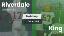 Matchup: Riverdale High vs. King  2019