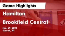 Hamilton  vs Brookfield Central  Game Highlights - Jan. 29, 2021