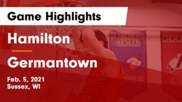 Hamilton  vs Germantown  Game Highlights - Feb. 5, 2021