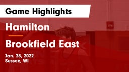 Hamilton  vs Brookfield East  Game Highlights - Jan. 28, 2022