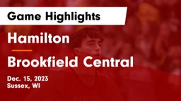 Hamilton  vs Brookfield Central  Game Highlights - Dec. 15, 2023