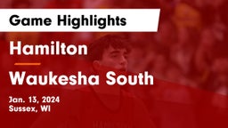 Hamilton  vs Waukesha South  Game Highlights - Jan. 13, 2024