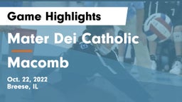 Mater Dei Catholic  vs Macomb  Game Highlights - Oct. 22, 2022