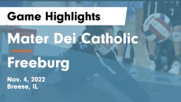 Mater Dei Catholic  vs Freeburg  Game Highlights - Nov. 4, 2022