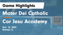 Mater Dei Catholic  vs Cor Jesu Academy Game Highlights - Oct. 14, 2023