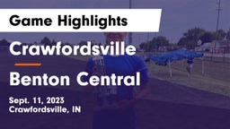 Crawfordsville  vs Benton Central  Game Highlights - Sept. 11, 2023