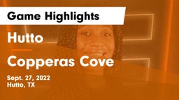 Hutto  vs Copperas Cove  Game Highlights - Sept. 27, 2022
