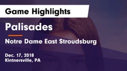 Palisades  vs Notre Dame East Stroudsburg Game Highlights - Dec. 17, 2018