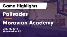 Palisades  vs Moravian Academy Game Highlights - Dec. 13, 2018