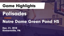 Palisades  vs Notre Dame Green Pond HS Game Highlights - Dec. 21, 2018