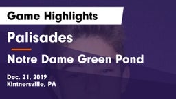 Palisades  vs Notre Dame Green Pond Game Highlights - Dec. 21, 2019
