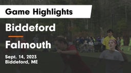 Biddeford  vs Falmouth  Game Highlights - Sept. 14, 2023