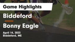 Biddeford  vs Bonny Eagle  Game Highlights - April 14, 2023
