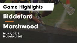 Biddeford  vs Marshwood  Game Highlights - May 4, 2023