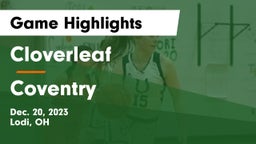 Cloverleaf  vs Coventry  Game Highlights - Dec. 20, 2023