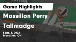 Massillon Perry  vs Tallmadge  Game Highlights - Sept. 3, 2022