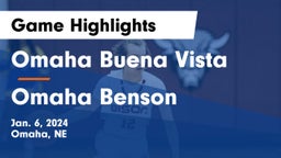 Omaha Buena Vista  vs Omaha Benson  Game Highlights - Jan. 6, 2024