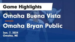 Omaha Buena Vista  vs Omaha Bryan Public  Game Highlights - Jan. 7, 2024
