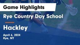 Rye Country Day School vs Hackley  Game Highlights - April 6, 2024
