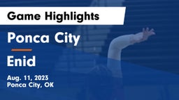 Ponca City  vs Enid Game Highlights - Aug. 11, 2023