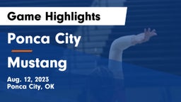 Ponca City  vs Mustang Game Highlights - Aug. 12, 2023